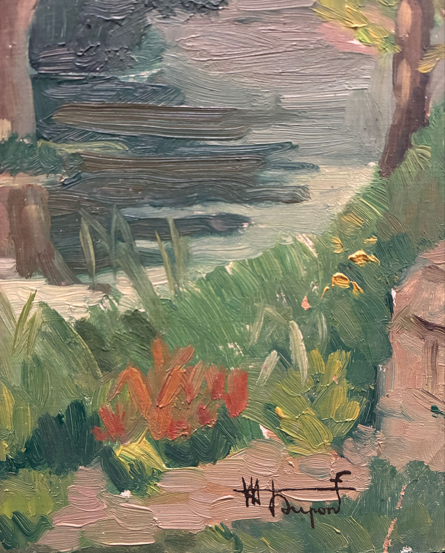 Landscape signed Dupont 20th century