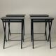Set of 4 service tables by Artex-Green Corp, 1960s, USA