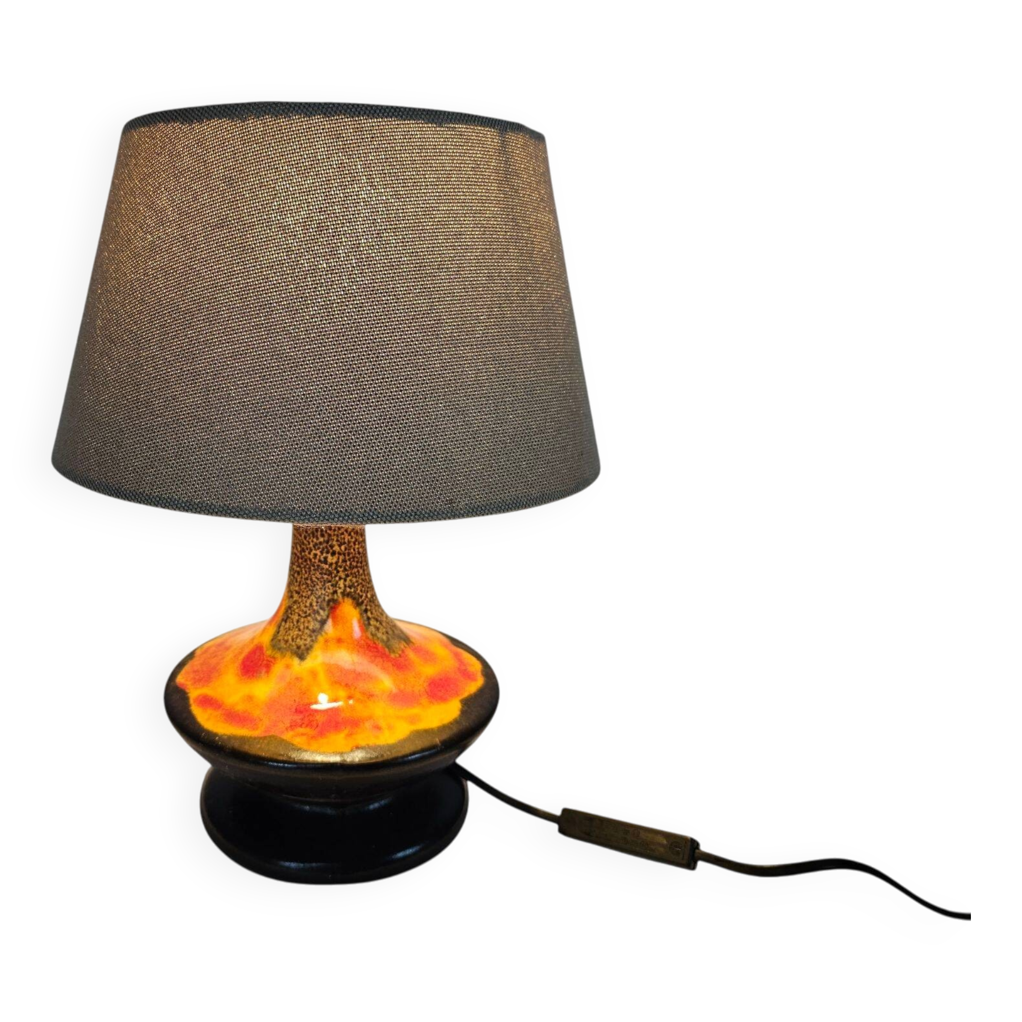 Fat Lava - Walter Gerards - Ceramic- table lamp - West Germany - 70s