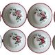 8 antique deep plates in Sarreguemines earthenware.