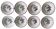 8 antique deep plates in Sarreguemines earthenware.