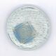 Vintage Midcentury Murano Glass Ashtray in Frosted Glass with Blue Accents