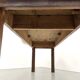 Small 1950s farmhouse table in blond walnut
