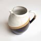Tricolor stoneware pitcher