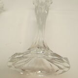 Paire de bougeoirs anciens en cristal