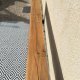 Solid oak beam console