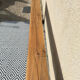 Solid oak beam console