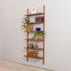 Danish wall unit in teak - modular shelving system 6 shelves