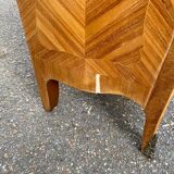 Curved secretary in Louis XV marquetry