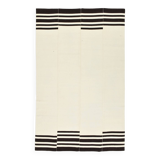 Black Beige Modernist Vintage Kilim Rug, 240x392Cm