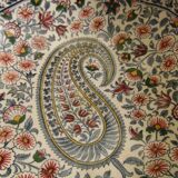 Plat rond creux saladier en faience de Gien modèle Cachemire