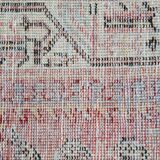 Handamde paisley runner rug long traditional red wool persian rug - 93x300cm