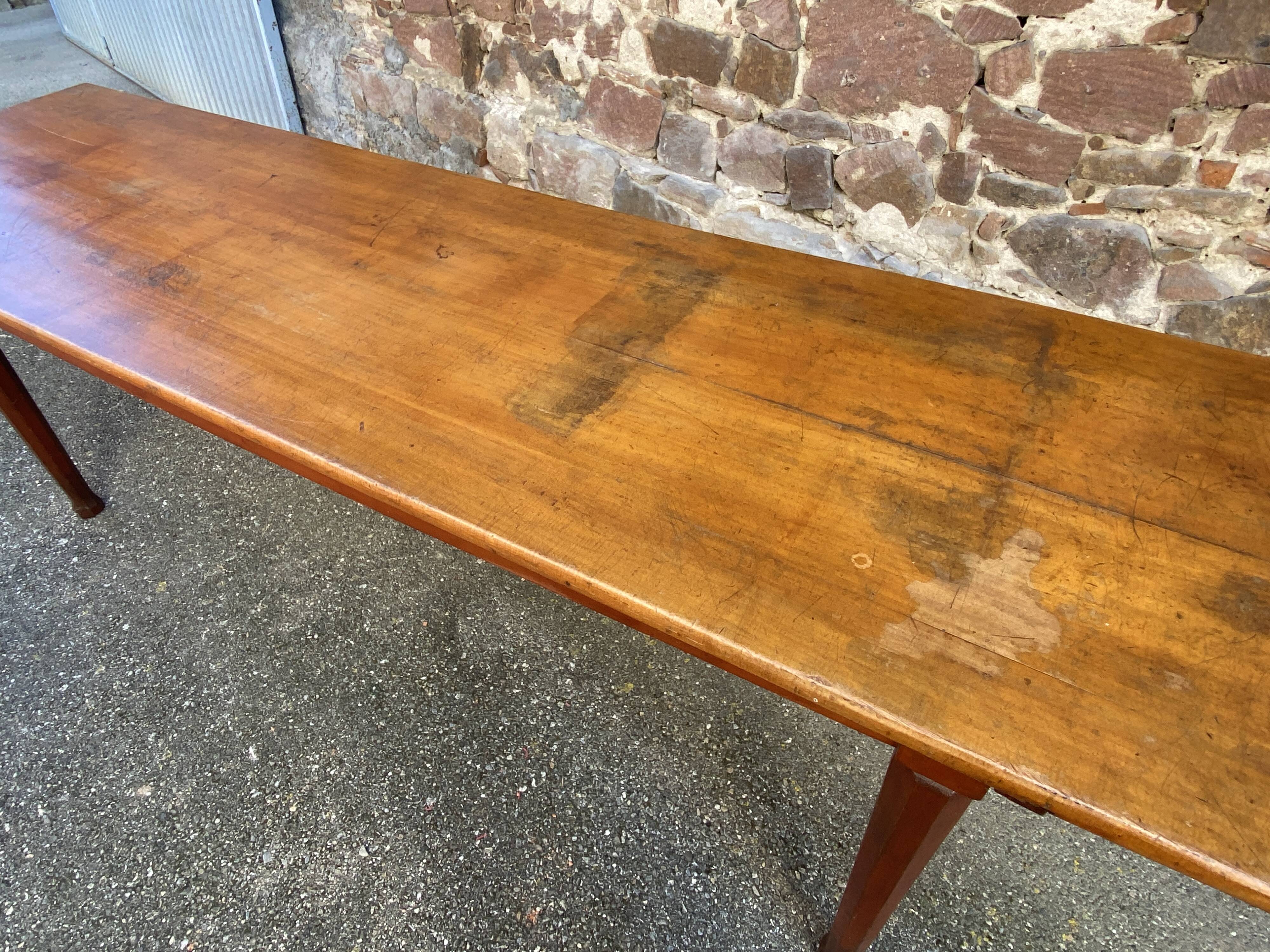 Large Alsatian winstub bistro restaurant cafe table 1930
