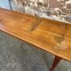 Large bistro café table Alsatian winstub restaurant 1930