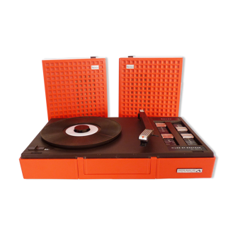 Former turntable portable suitcase Pathé Marconi The voice of his master. Model ES 3027 V.