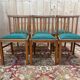 Set of 6 1950s beech chairs.