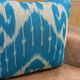 Vintage Uzbek Pillow, Boho Moroccan Decor, Handmade Silk Square Cushion