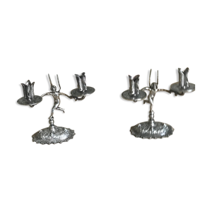 paire chandeliers xix