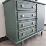Gray art deco commode