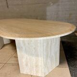 Travertine coffee table