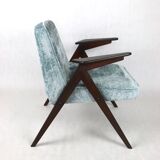 Light blue bunny armchair by józef chierowski, 1970s