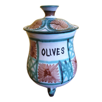Robert Picault Vintage enamelled ceramic pot 1960
