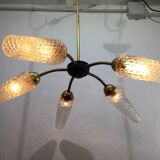 5 light chandelier 1970