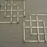 Silver metal underside