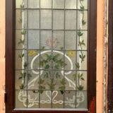 Door and impost in stained glass Art Deco early twentieth century