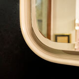 Fiberglass backlit mirror Italy 70s