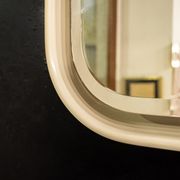 Miroir rétroéclairé en fibre de verre Italie années 70