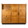 Guillerme and Chambron. Oak wardrobe with integrated secretary. 1970-80.