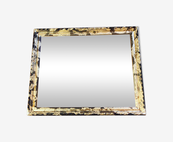 Miroir stuck doré 47x37cm