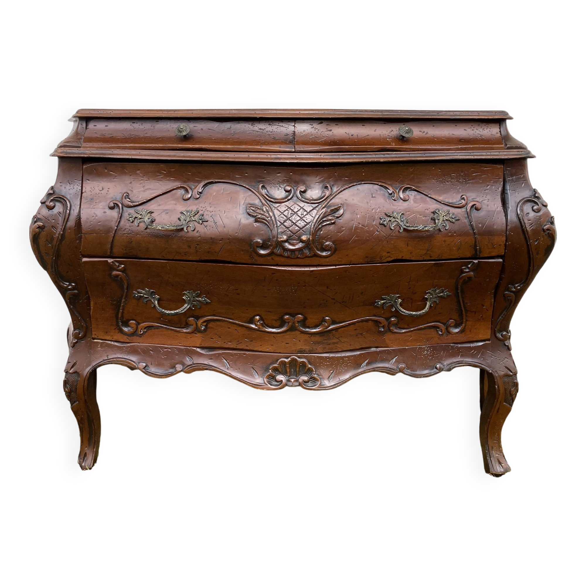 Louis XV style chest of drawers with four drawers