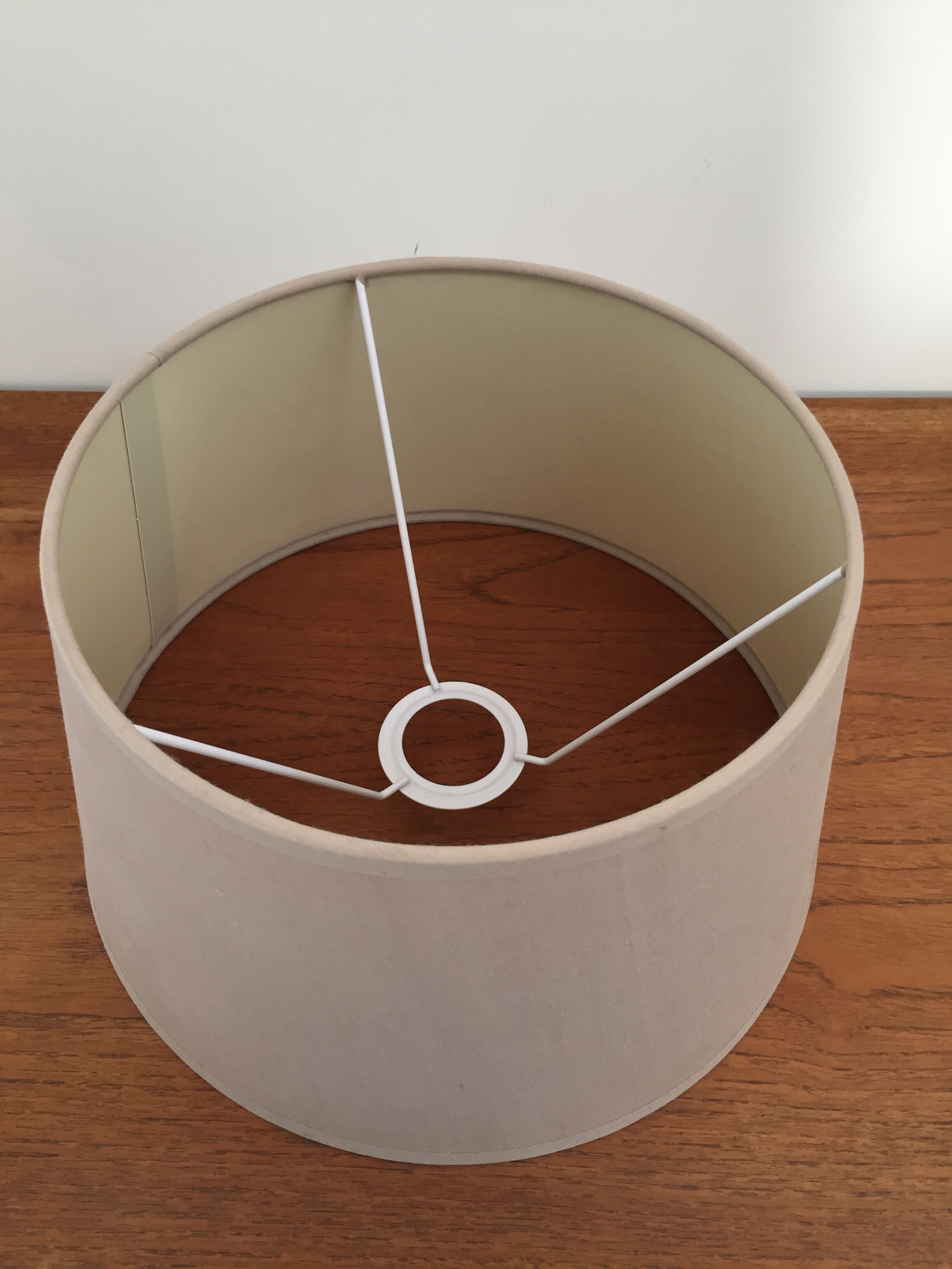 Lampe de marine tripode bois et métal argent