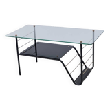 Coffee table and magazine rack by Bobois 1960
