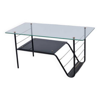 Table basse et porte-revues Bobois 1960