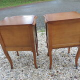 Pair of vintage oak bedside tables