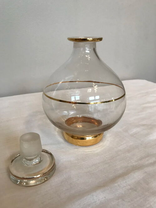 Carafe à liqueur vintage liseret doré