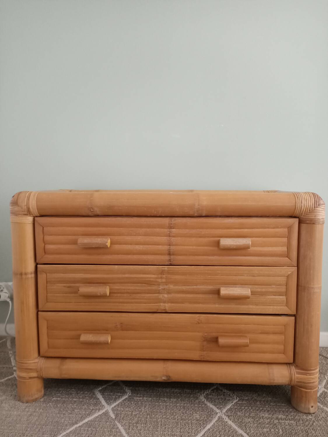Bamboo chest of drawers