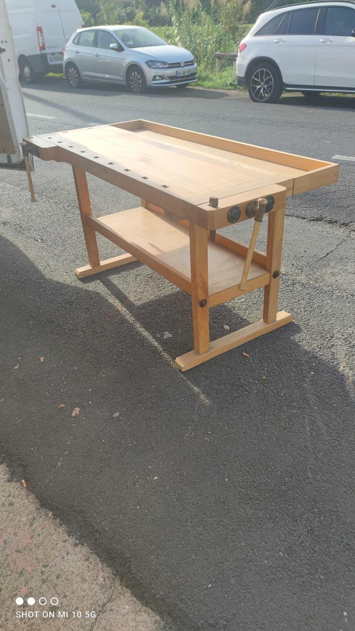 Solid beech workbench