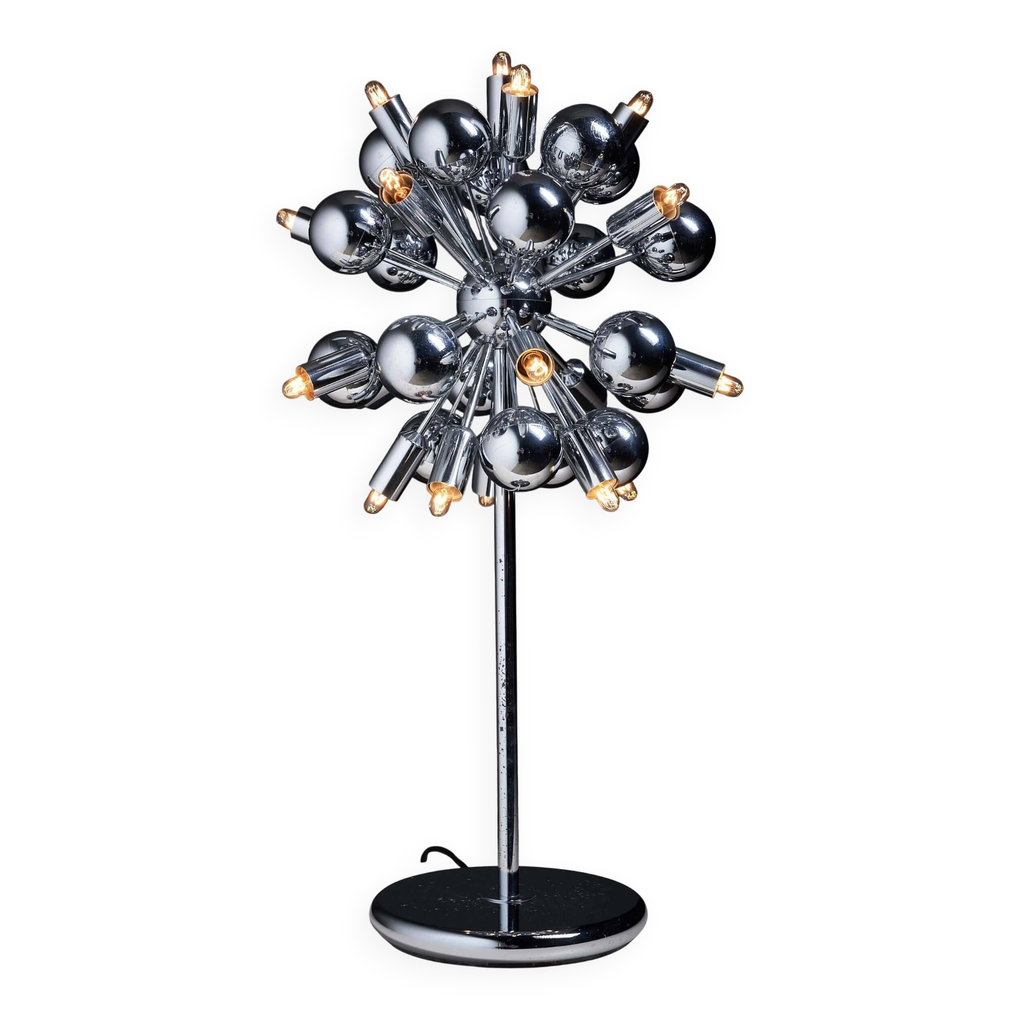 Lampe de table Spoutnik de l'ère spatiale