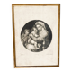 Gravure 18e d’après Raphaël, cadre bois vitré