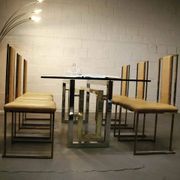 Italian dining room set by Renato Zevi from the 70's