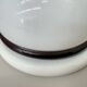 Vintage brown and white wall lamp sconce , 1970s