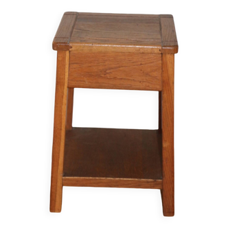 Tabouret/chevet chêne reconstruction