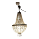 Crystal and Brass Hot Air Balloon Tassel Chandelier