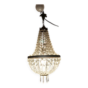 Crystal and Brass Hot Air Balloon Tassel Chandelier