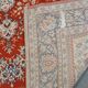 Vintage oriental rug in predominantly red/beige tones with a stunning pattern, 236x170 cm