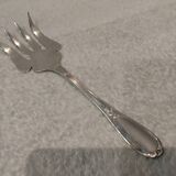 Silver plated fish serving fork, Ercuis goldsmith, laurels